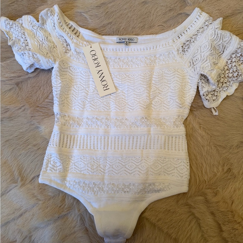 RONNY KOBO Haya Lace Bodysuit (NWT)